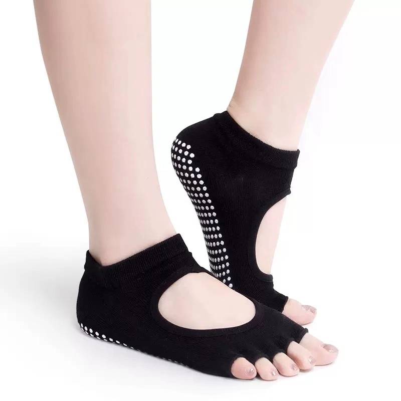 Lean toe back socks (black)